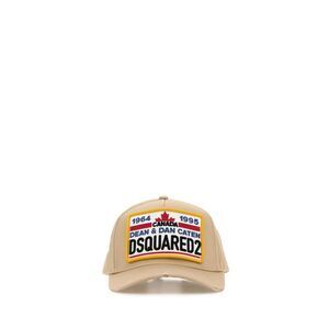 Dsquared Men Beige Cotton Baseball Cap